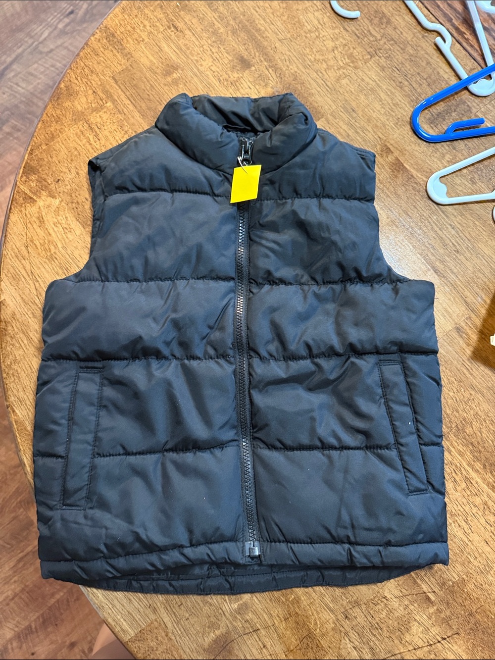 Kids Black Puffer Vest XS/5
